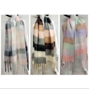 Oversized Long Winter Fringe Soft Scarf